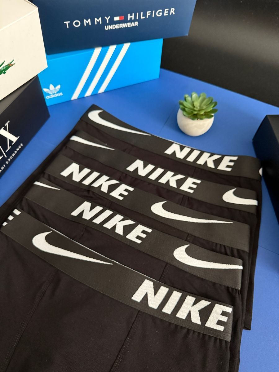 Набір чоловічої білизни Nike (Найк) | Бавовняні боксери, 5 штук MT-0000048 фото