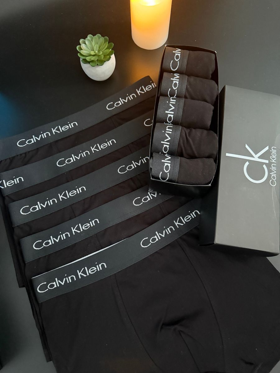 Набір чоловічої білизни Calvin Klein (Келвін Кляйн) | Бавовняні боксери, 5 штук MT-0000040 фото