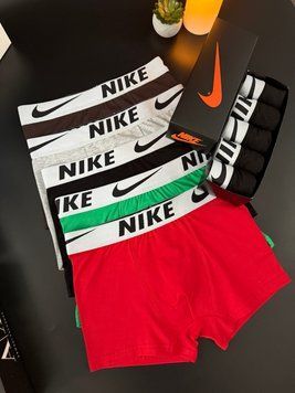 Набір чоловічої білизни Nike (Найк) | Бавовняні боксери, 5 штук MT-0000007 фото