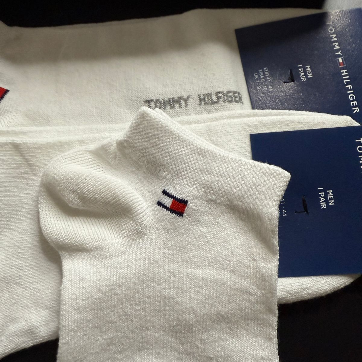 Набір чоловічих спортивних шкарпеток Tommy Hilfiger | Комплект 9 пар (Білі, бавовна) NM-0000006 фото