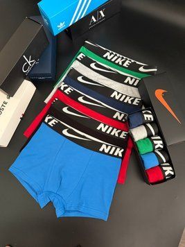Набір чоловічої білизни Nike (Найк) | Бавовняні боксери, 5 штук MT-0000013 фото