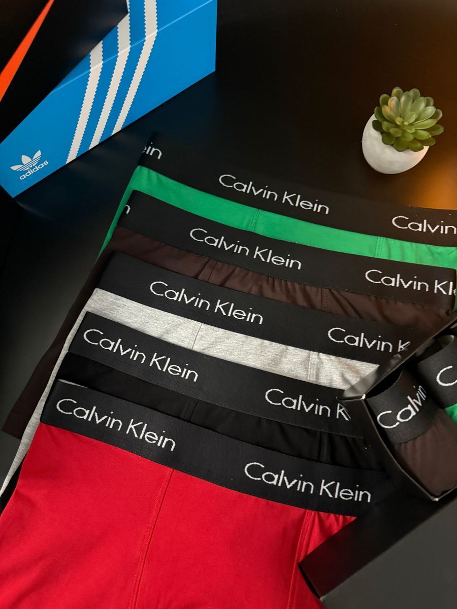 Набір чоловічої білизни Calvin Klein (Келвін Кляйн) | Бавовняні боксери, 5 штук MT-0000038 фото