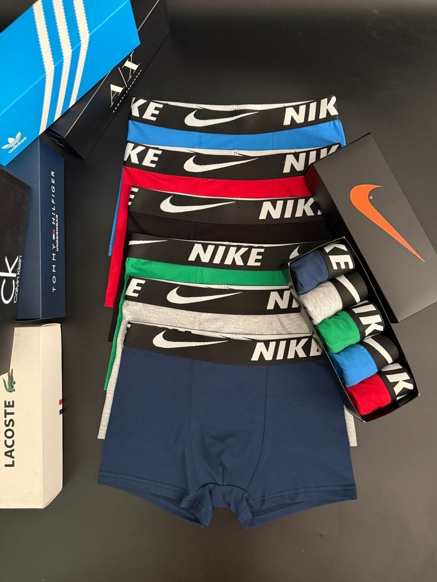 Набір чоловічої білизни Nike (Найк) | Бавовняні боксери, 5 штук MT-0000013 фото