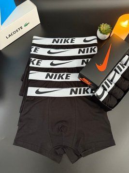 Набір чоловічої білизни Nike (Найк) | Бавовняні боксери, 5 штук MT-0000008 фото