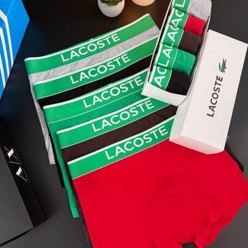 Набір чоловічої білизни Lacoste (Лакост) | Бавовняні боксери, 5 штук MT-0000033 фото