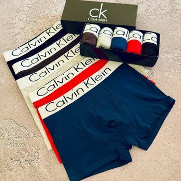 Набір чоловічої білизни Туреччина Calvin Klein (Келвін Кляйн) | Бавовняні боксери, 5 штук MTT-0000002 фото