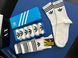 Набір чоловічих спортивних шкарпеток Adidas | Комплект 6 пар, високі (Білі, бавовна) NM-0000017 фото 1
