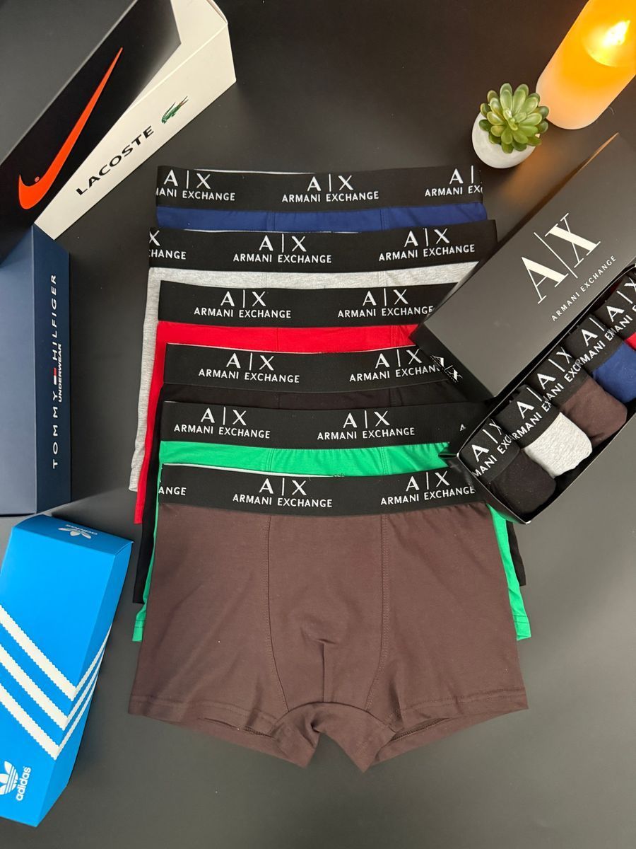 Набір чоловічої білизни Armani (Армані) | Бавовняні боксери, 5 штук MT-0000052 фото