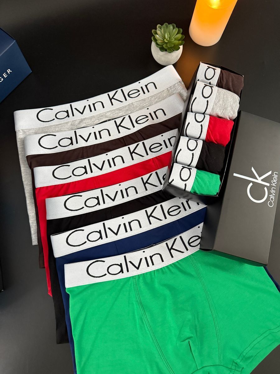 Набір чоловічої білизни Calvin Klein (Келвін Кляйн) | Бавовняні боксери, 5 штук MT-0000002 фото