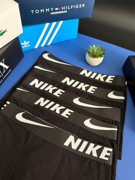 Набір чоловічої білизни Туреччина Nike (Найк) | Бавовняні боксери, 5 штук MTT-0000048 фото