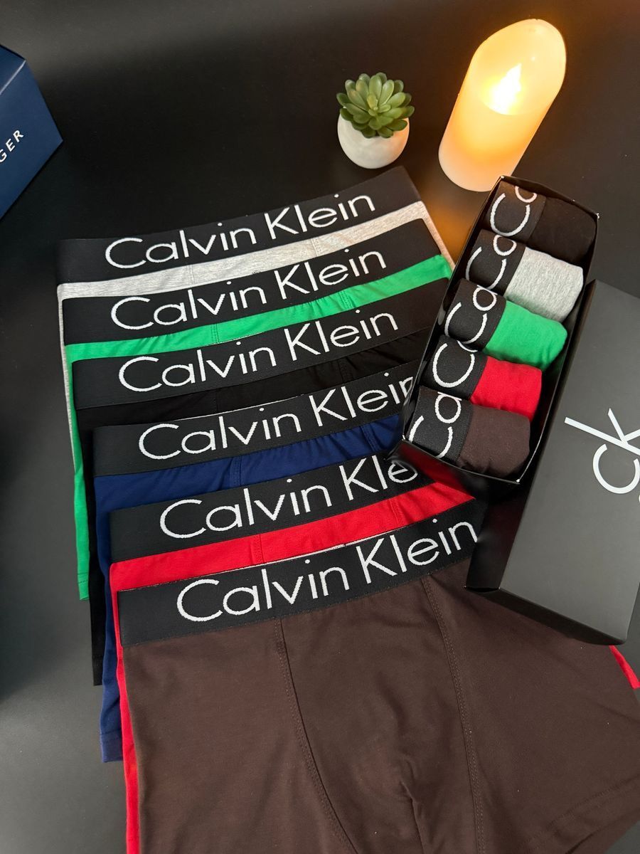 Набір чоловічої білизни Calvin Klein (Келвін Кляйн) | Бавовняні боксери, 5 штук MT-0000005 фото