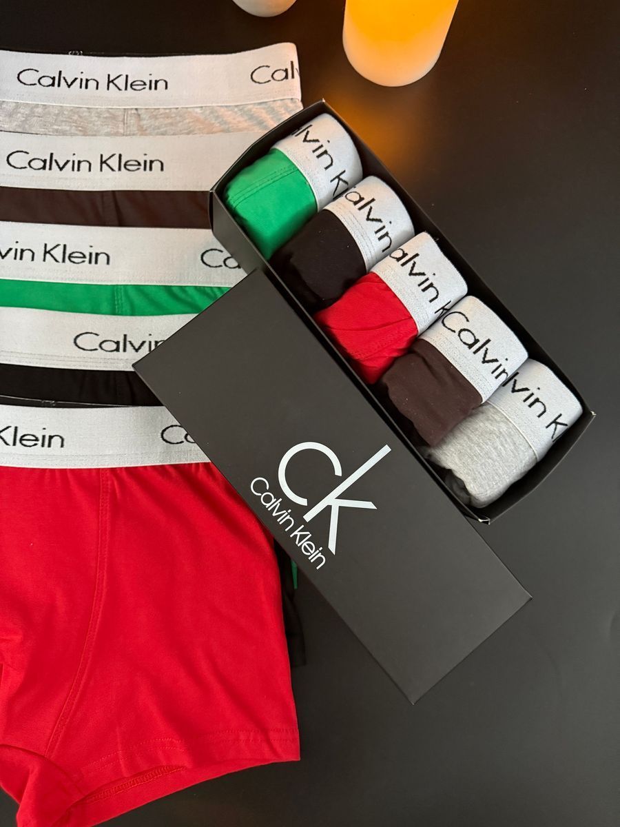 Набір чоловічої білизни Calvin Klein (Келвін Кляйн) | Бавовняні боксери, 5 штук MT-0000003 фото