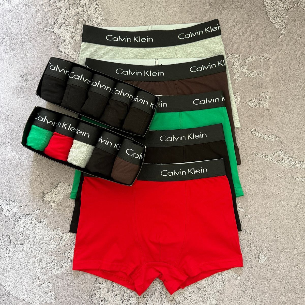 Набір чоловічої білизни Туреччина Calvin Klein (Келвін Кляйн) | Бавовняні боксери, 5 штук MTT-0000038 фото
