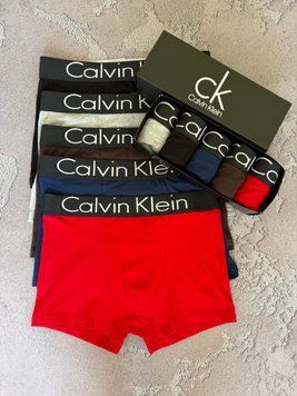 Набір чоловічої білизни Туреччина Calvin Klein (Келвін Кляйн) | Бавовняні боксери, 5 штук MTT-0000005 фото