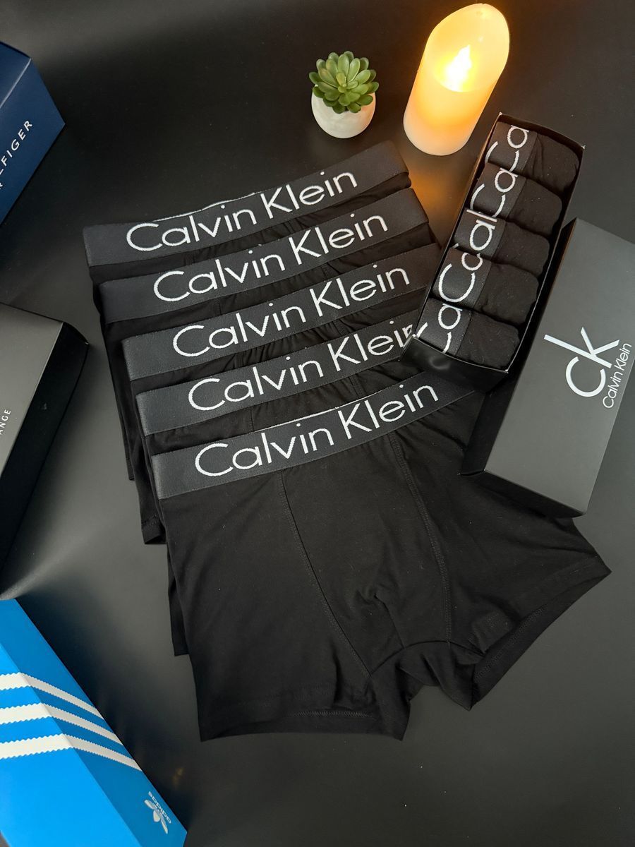 Набір чоловічої білизни Calvin Klein (Келвін Кляйн) | Бавовняні боксери, 5 штук MT-0000004 фото