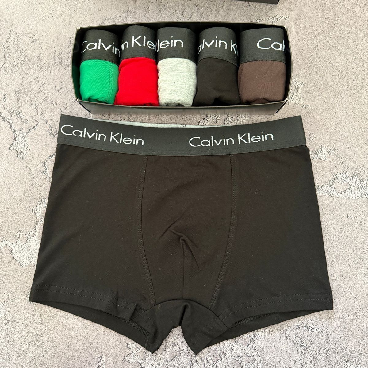 Набір чоловічої білизни Туреччина Calvin Klein (Келвін Кляйн) | Бавовняні боксери, 5 штук MTT-0000040 фото
