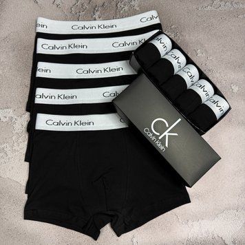 Набір чоловічої білизни Туреччина Calvin Klein (Келвін Кляйн) | Бавовняні боксери, 5 штук MTT-0000015 фото